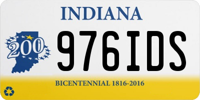 IN license plate 976IDS