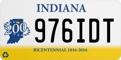 IN license plate 976IDT