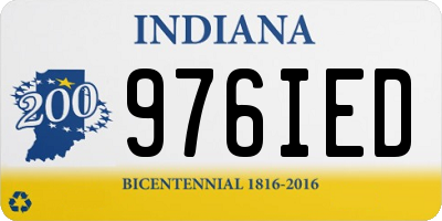 IN license plate 976IED