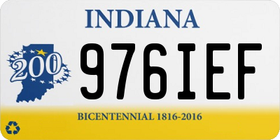 IN license plate 976IEF