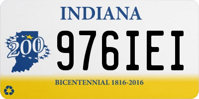 IN license plate 976IEI