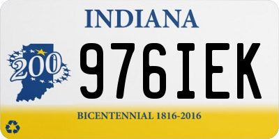 IN license plate 976IEK