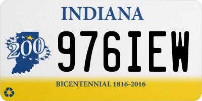 IN license plate 976IEW