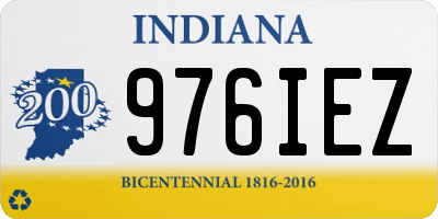 IN license plate 976IEZ