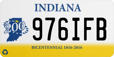 IN license plate 976IFB