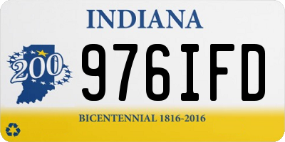 IN license plate 976IFD