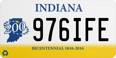 IN license plate 976IFE