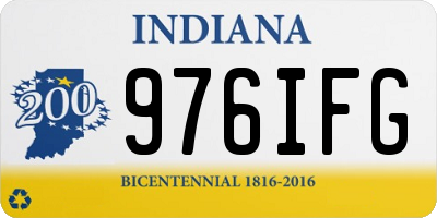 IN license plate 976IFG