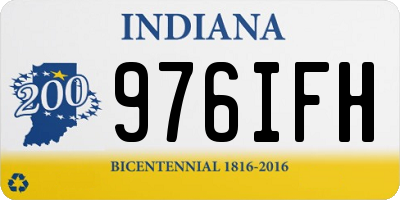 IN license plate 976IFH