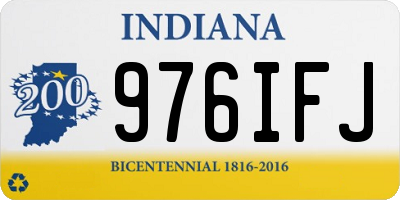 IN license plate 976IFJ