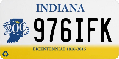 IN license plate 976IFK