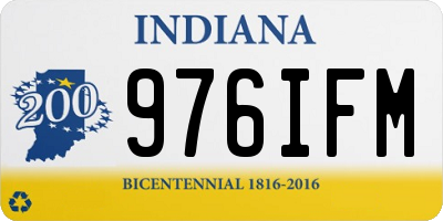 IN license plate 976IFM