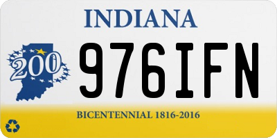 IN license plate 976IFN