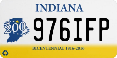 IN license plate 976IFP