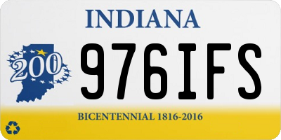 IN license plate 976IFS