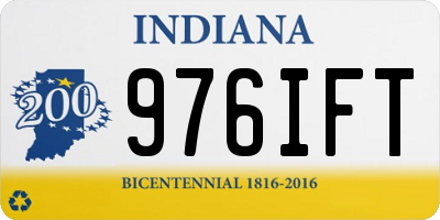 IN license plate 976IFT