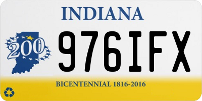 IN license plate 976IFX
