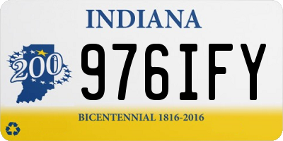IN license plate 976IFY
