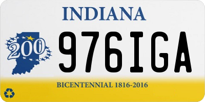 IN license plate 976IGA
