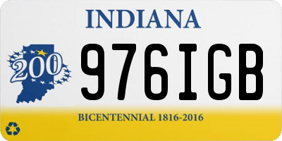 IN license plate 976IGB