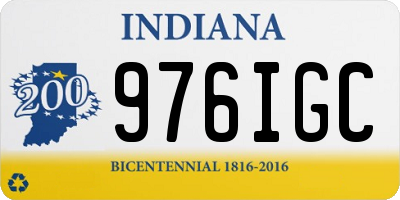IN license plate 976IGC