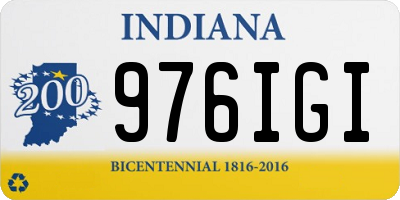 IN license plate 976IGI