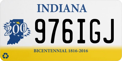 IN license plate 976IGJ
