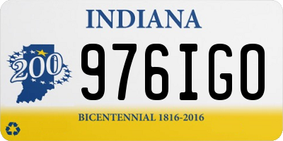 IN license plate 976IGO
