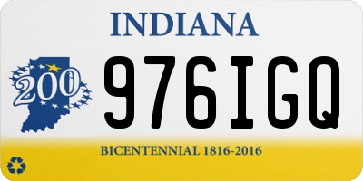 IN license plate 976IGQ