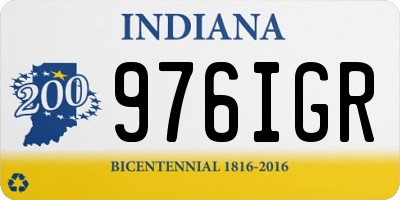 IN license plate 976IGR