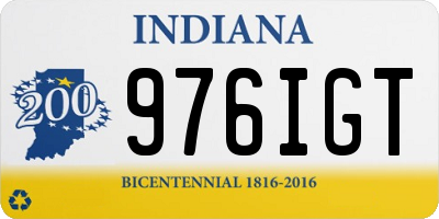 IN license plate 976IGT