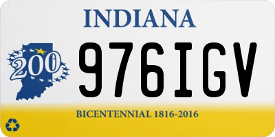 IN license plate 976IGV