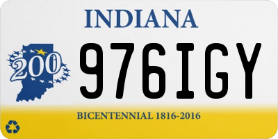 IN license plate 976IGY