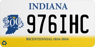 IN license plate 976IHC