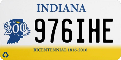 IN license plate 976IHE