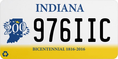 IN license plate 976IIC