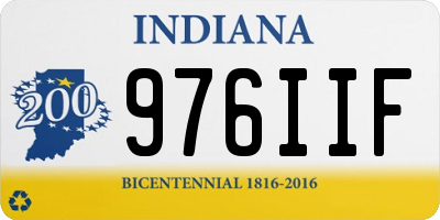 IN license plate 976IIF