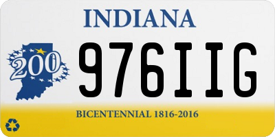 IN license plate 976IIG
