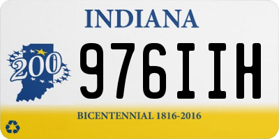 IN license plate 976IIH