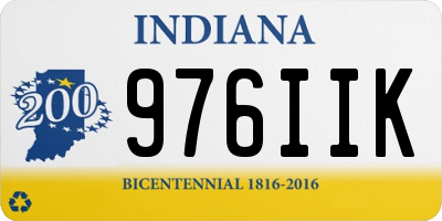 IN license plate 976IIK