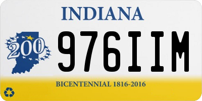 IN license plate 976IIM