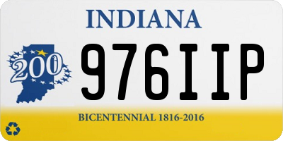 IN license plate 976IIP