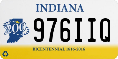 IN license plate 976IIQ