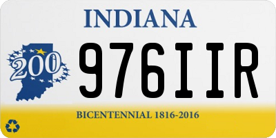 IN license plate 976IIR