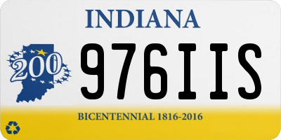 IN license plate 976IIS