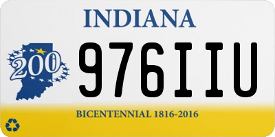 IN license plate 976IIU
