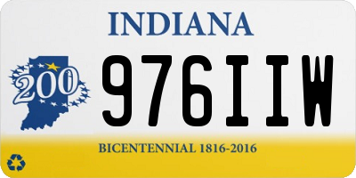 IN license plate 976IIW
