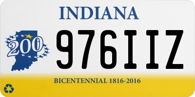 IN license plate 976IIZ