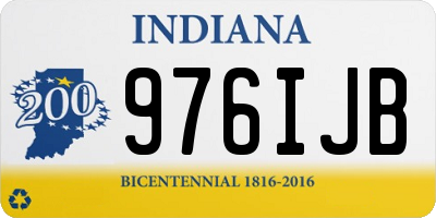 IN license plate 976IJB