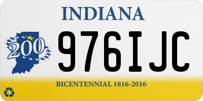 IN license plate 976IJC